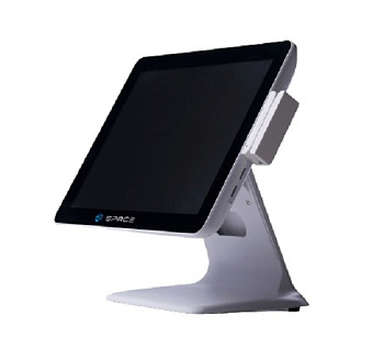 Сенсорный POS-моноблок SPACE SUPREME (15", i5, DDR4 8GB, 128GB SSD, Wifi/BT, MSR,белый), без ОС
