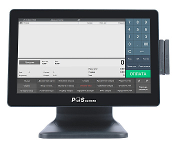 Сенсорный моноблок POScenter Atlas Pro (15.6", FHD, PCAP, N97, RAM8Gb, SSD128Gb, MSR, V1) без ОС