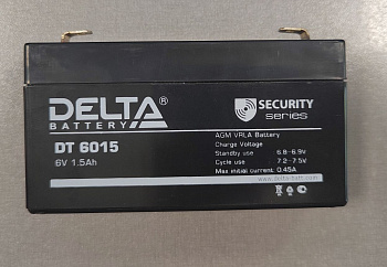 Аккумулятор Delta 6015 (6 v 1.5 Ah) для элвес-мф